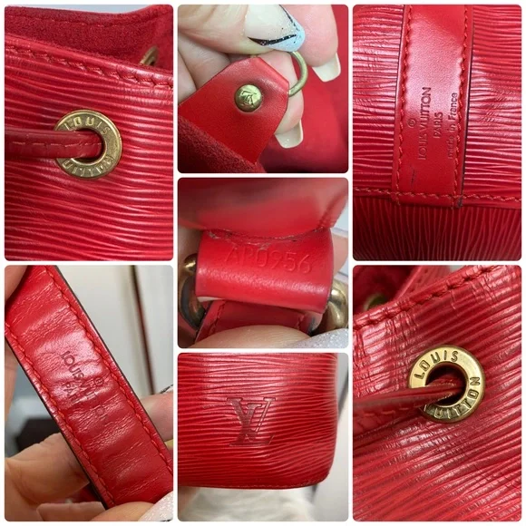 ❌SOLD❌1996 authentic red Epi leather Petit Noe bucket bag - Picture 15 of 17